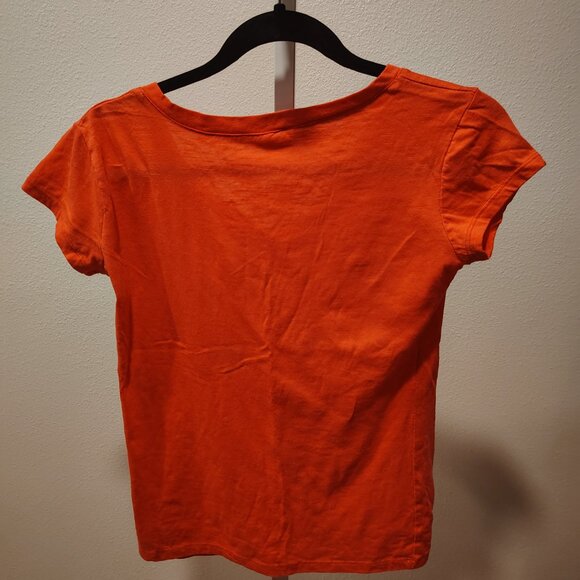 Miami Beach Women's Pink V-Neck Short Sleeve T-Shirt Size Large Cotton Polyester - Picture 8 of 11